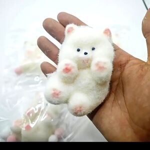 Tiny White Cat Squish Toy